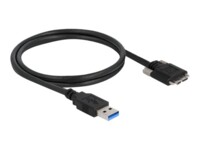 Delock USB-kabel 1m Sort