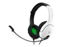 PDP Gaming LVL40 Kablet Høretelefoner Sort Hvid