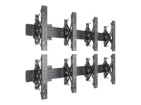 Multibrackets PRO Series M Wallmount Pro MBW2Ux2 Push In Pop Out Monteringssæt 4 LCD displays 40'-65'