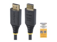 StarTech.com 1.6ft (50cm) Premium Certified High Speed HDMI Cable, 4K60Hz HDMI-kabel med Ethernet 50cm Sort