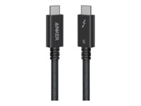 Anker A84N1012 USB-C to USB-C to USB-C USB-C 1m Sort Sort