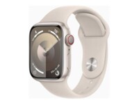 Apple Watch Series 9 (GPS + Cellular) 41 mm Sølv Cream SmartWatch