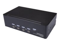 StarTech.com DisplayPort KVM - 4 port - 4K 60Hz - Dual Monitor KVM - DisplayPort - KVM DisplayPort - Desktop KVM (SV431DPDDUA2) KVM / audio / USB switch Desktop Monterbar på stativ