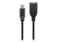 goobay USB Type-C forlængerkabel 20cm Sort