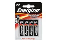 Energizer Alkaline Power AA type Standardbatterier 4