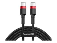 Baseus Cafule USB Type-C kabel 1m Sort Rød