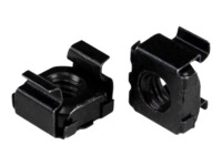 StarTech.com M5 Cage Nuts - 50 Pack, Black - M5 Mounting Cage Nuts for Server Rack & Cabinet (CABCAGENUTSB) Burmøtrik Sort
