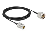 DeLOCK Forlængerkabel til antenne Koaksial 3m Sort Sort
