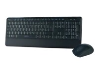 LogiLink Sæt med mus og tastatur Trådløs Tysk