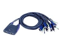 ATEN Petite CS64US KVM / audio / USB switch Desktop