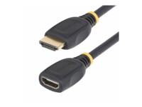 StarTech.com 18in HDMI 2.0 Extension Cable, 4K 60Hz, M/F HDMI-forlængerkabel 50cm Sort