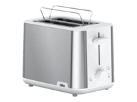 Braun PurShine HT 1510 WH Brødrister Rustfrit stål/hvid