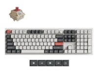Keychron Q6 Ultra Tastatur Mekanisk Sydvendt RGB LED Trådløs Kablet Nordisk