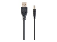 Cablexpert USB / strøm kabel 1.8m Sort