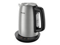 Philips Avance Collection Elkedel 1.7liter 2.2kW Metal/sort børstet metal