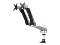 StarTech.com Desk Mount Dual Monitor Arm - Full Motion Articulating Arms - Premium Dual Monitor Stand - For up to 30' (19.8lb/9kg) VESA Mount Monitors - Tool-less Assembly - Steel & Aluminum Monteringssæt LCD display 30'