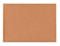 Hama Wrinkled Buchalbum 24x17 36 weiße Seiten, braun 7614