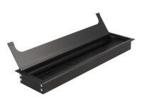 Delock Cable grommet for table mounting with brush 300 x 80 x 28 mm black