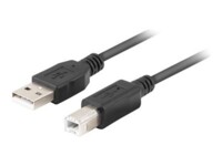 Lanberg USB 2.0 USB-kabel 1m Sort