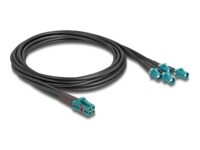 DeLOCK 1m Antennekabel Blå RAL 5021