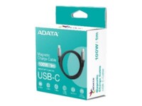 ADATA USB / USB 2.0 / USB 3.2 Gen 2 USB Type-C kabel 1m Sort