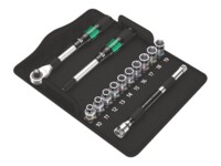 Wera Zyklop 8006 SC 1 Skraldemomentnøgle med sokkelsæt 13 Dele