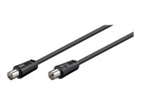 goobay Antennekabel Dobbelt afskærmet koaksial 15m Sort Sort