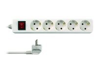 REV Stikdåse 5-stik 16A Hvid 3m