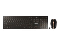 CHERRY DW 9100 SLIM Sæt med mus og tastatur Saks Trådløs UK