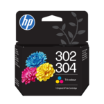 HP 302/304 Tri-color Original Cyan, Magenta, Gul
