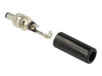 Delock Strøm-konnektor Sort Sølv