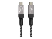 Cablexpert Premium USB4 Gen3x2 USB Type-C kabel Sort Hvid