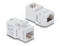 Delock CAT 6a Ikke afskærmet parsnoet (UTP) Netværkskobling Hvid