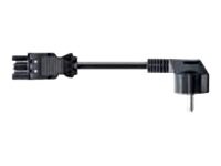 Bachmann Strøm 2-pæl (male) - Strøm GST18i3 (female) Sort 5m Strømkabel