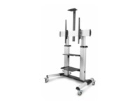 StarTech.com Rolling TV Cart/Stand On Wheels, Up to 100inch/220lb Screens Vogn med hjul Fladt panel 60'-100'