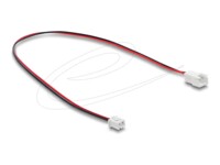 Delock Forlængerkabel til blæserstrøm 30cm Sort Rød