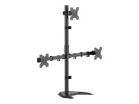 Triple Monitor stand, 17'-32', steel, arm length: each 376mm