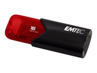 EMTEC B110 Click Easy 3.2 16GB USB 3.2 Gen 1 USB stick Sort Rød