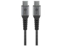 goobay USB Type-C kabel 1m Sort Grå