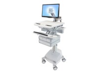 Ergotron StyleView Vogn med hjul LCD-display/tastatur/mus/CPU/notebook/stregkodescanner Op til 24'