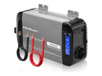 Qoltec Przetwornica napiecia Pure Sine Wave 12V na 230V 500/1000W LCD USB USB-C Kompatibilnosc z LiFePo4 GEL AGM