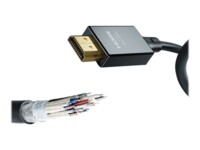 in-akustik Star HDMI-kabel med Ethernet 1m Sort
