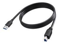 Vision TC 2MUSB3.0/BL USB-A to USB-B USB-B 2m Sort