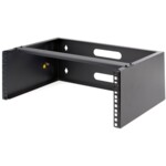 StarTech.com 4U Wall Mount Rack, 19' Wall Mount Network Rack, 13.78' Deep (Low Profile), Wall Mounting Patch Panel Bracket for Network es, IT Equipment, 44lb (20kg) Capacity - Network Equipment Rack (WALLMOUNT4) Monteringsbeslag for netværksudstyr Sort