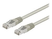 wentronic CAT 5e Kabel med folie og kobberfletning (FTP) 1m Netværkskabel Grey