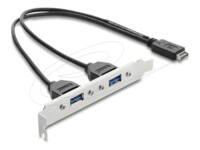 Delock USB 2.0 USB-kabel Sort