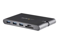 StarTech.com USB C Multiport Adapter, USB Type-C HDMI 4K or 1080p VGA Video, 100W PD Passthrough, 3x USB 3.0, , SD & MicroSD Card Reader, USB 3.0 Adapter - USB C HDMI Travel Dock (DKT30CHVSCPD) Dockingstation
