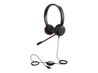 Jabra Evolve 20 UC stereo Kablet Høretelefoner Sort