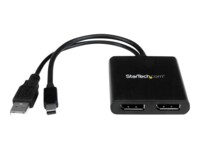StarTech.com Mini DisplayPort MST Hub - Mini DisplayPort to DisplayPort Multi Monitor Splitter - MST Hub mDP 1.2 to 2x DP (MSTMDP122DP) Videosplitter DisplayPort