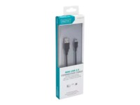 DIGITUS USB 2.0 USB-kabel 1m Sort